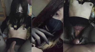 黑丝小药娘Ts玥玥 慢点 啊操死了 玥玥的乳头变成大葡萄了 喜欢勐力顶着前列腺爽死了 不争气被操流汁了